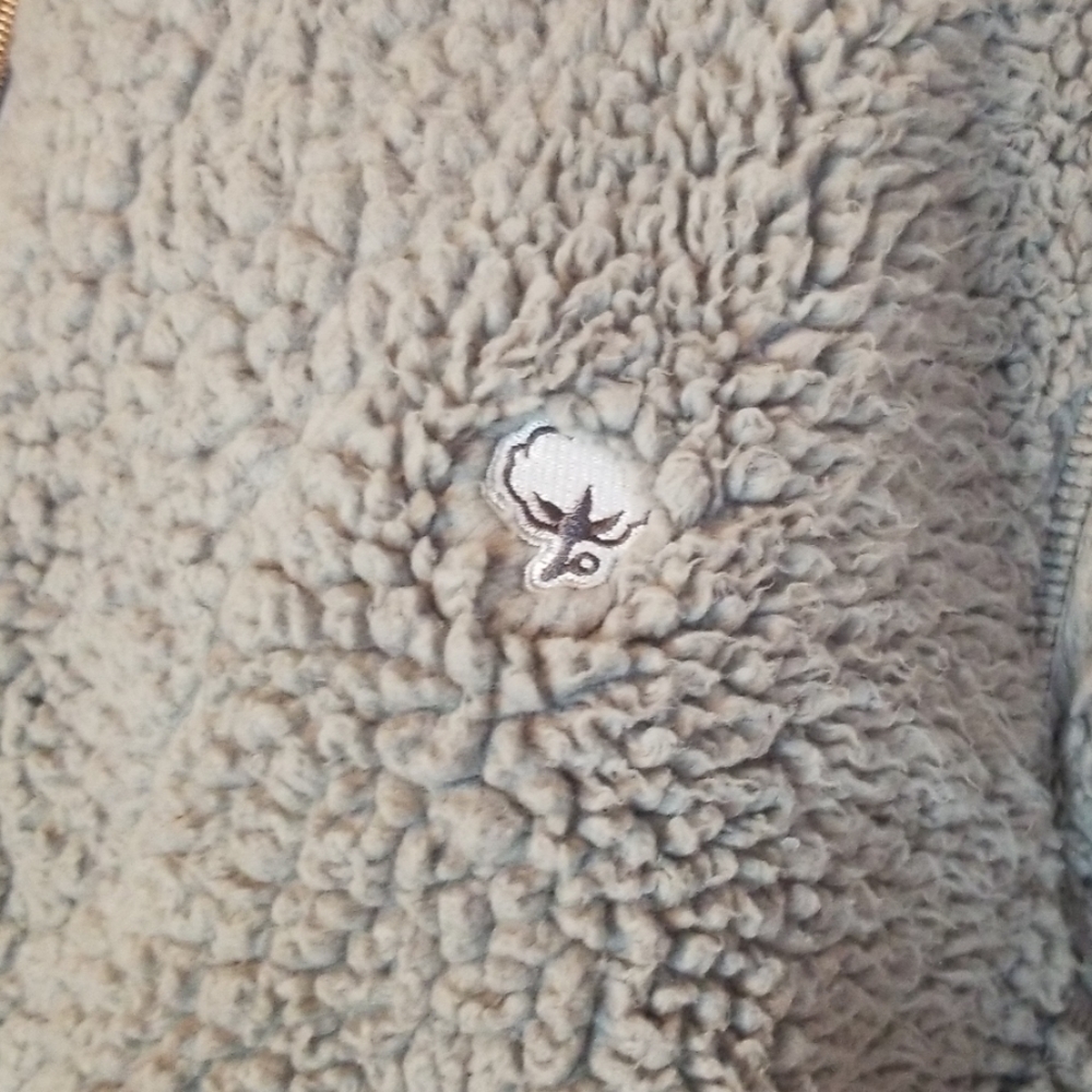 Southern Shirt Grey Sherpa 1/4 Zip Pullover Sz M - Picture 5 of 8